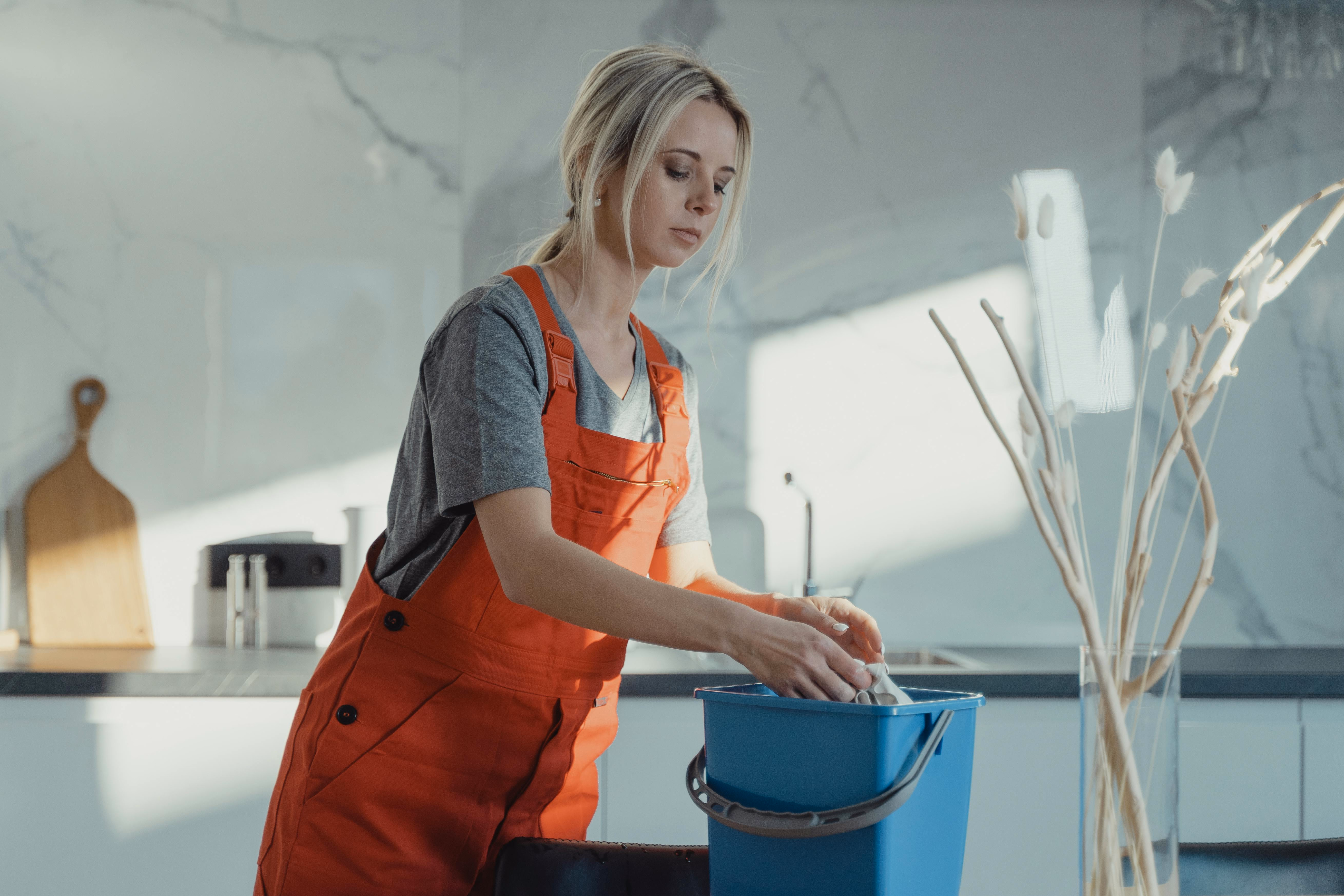 Infinitely Professional Cleaning 3-person team cleaning a Madison office